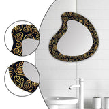 Maxbell Wall Mirror Apartment Entryway Bathroom Modern Makeup Mirror Wall Decoration Style B