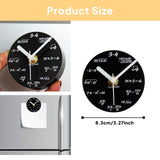 Maxbell Fridge Magnetic Clock Compact Portable Digital Wall Clock Refrigerator Decor