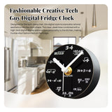 Maxbell Fridge Magnetic Clock Compact Portable Digital Wall Clock Refrigerator Decor