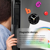 Maxbell Fridge Magnetic Clock Compact Portable Digital Wall Clock Refrigerator Decor