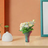 Maxbell Crystal Flower Vase Birthday Gifts Home Decor for Office Living Room Bedroom
