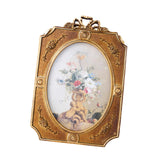 Maxbell Gold Resin Photo Frame Unique Classic Warm for Wedding Anniversaries Friends
