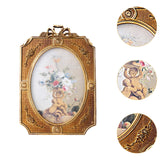 Maxbell Gold Resin Photo Frame Unique Classic Warm for Wedding Anniversaries Friends