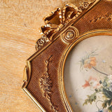Maxbell Gold Resin Photo Frame Unique Classic Warm for Wedding Anniversaries Friends