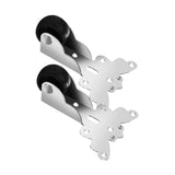 Maxbell 2x Directional Caster Wheels Wear Resistant Smooth Sliding Door Track Roller