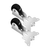 Maxbell 2x Directional Caster Wheels Wear Resistant Smooth Sliding Door Track Roller