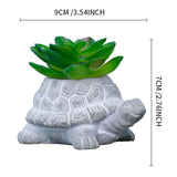 Maxbell Turtle Succulent Planter Pot Cute Simulated for Hotel Gift Table Centerpiece