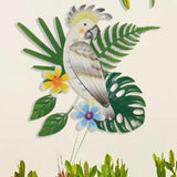 Maxbell Hanging Sculpture Greenery Leaves Flower Sign Office Kitchen Bird Wall Decor Style A