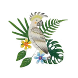 Maxbell Hanging Sculpture Greenery Leaves Flower Sign Office Kitchen Bird Wall Decor Style A