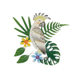 Maxbell Hanging Sculpture Greenery Leaves Flower Sign Office Kitchen Bird Wall Decor Style A