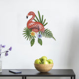 Maxbell Hanging Sculpture Greenery Leaves Flower Sign Office Kitchen Bird Wall Decor Style B