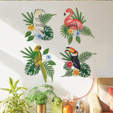 Maxbell Hanging Sculpture Greenery Leaves Flower Sign Office Kitchen Bird Wall Decor Style C