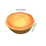 Maxbell Egg Tart Ashtray Decorative Multifunctional Container for Office Hotel Table