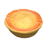 Maxbell Egg Tart Ashtray Decorative Multifunctional Container for Office Hotel Table