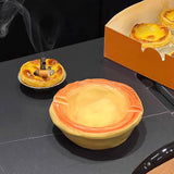 Maxbell Egg Tart Ashtray Decorative Multifunctional Container for Office Hotel Table