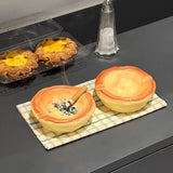 Maxbell Egg Tart Ashtray Decorative Multifunctional Container for Office Hotel Table