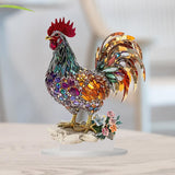 Maxbell Acrylic Chicken Decor 2D Ideal Gift Desktop Display for Home Holiday Cabinet