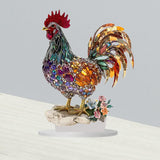 Maxbell Acrylic Chicken Decor 2D Ideal Gift Desktop Display for Home Holiday Cabinet