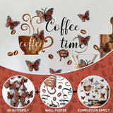 Maxbell Coffee Cup Wall Stickers DIY Decor Wall Decal for Nursery Dining Room School
