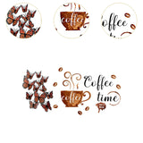 Maxbell Coffee Cup Wall Stickers DIY Decor Wall Decal for Nursery Dining Room School