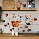 Maxbell Coffee Cup Wall Stickers DIY Decor Wall Decal for Nursery Dining Room School