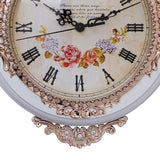 Maxbell Double Sided Wall Clock Battery Operated Non Ticking Silent Decorative Clock White