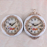 Maxbell Double Sided Wall Clock Battery Operated Non Ticking Silent Decorative Clock White