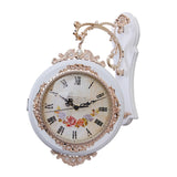 Maxbell Double Sided Wall Clock Battery Operated Non Ticking Silent Decorative Clock White