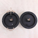 Maxbell Double Sided Wall Clock Quiet Farmhouse Decorative Clock for Villa Porch Bar White