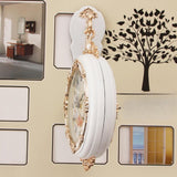 Maxbell Double Sided Wall Clock Quiet Farmhouse Decorative Clock for Villa Porch Bar White