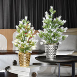 Maxbell Resin Flower Pot Creative Small Plant Container for Windowsill Bedroom Patio Silver