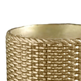 Maxbell Resin Flower Pot Small Flowerpot for Indoor Outdoor Plants Garden Windowsill Gold