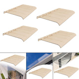 Maxbell Window Awning Door Canopy Window Canopy Exterior for Balcony Exterior Garage 35x40cm