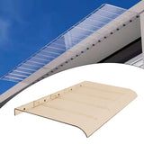 Maxbell Window Awning Door Canopy Window Canopy Exterior for Balcony Exterior Garage 35x50cm