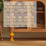 Maxbell 10x Wood Finials Unfinished Rustic DIY Craft for Indoor Use Bed Post Finials