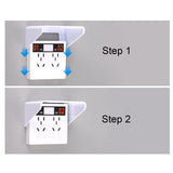 Maxbell Electrical Outlet Cover Sturdy for Switch Protector Yard Kitchen Restaurant White