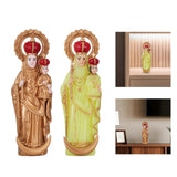 Maxbell Western Character Figurine Home Decor Ornament for Bedside Table Office Desk Gold