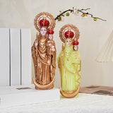 Maxbell Western Character Figurine Home Decor Ornament for Bedside Table Office Desk Luminous