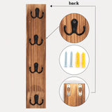 Maxbell Wall Mount Key Holder Farmhouse Hanger for Laundry Room Entryway Pet Leashes