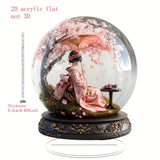 Maxbell 2D Acrylic Plate Home Decor Desktop Display for Indoor Outdoor Cabinet Party