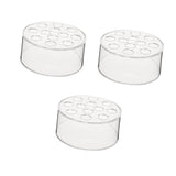 Maxbell 12 Holes Circular Acrylic Vases Decorative Vases for Office Bookshelf Indoor 3 Pieces