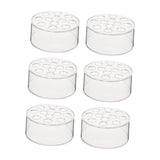 Maxbell 12 Holes Circular Acrylic Vases Decorative Vases for Office Bookshelf Indoor 6 Pieces