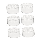 Maxbell 12 Holes Circular Acrylic Vases Decorative Vases for Office Bookshelf Indoor 6 Pieces