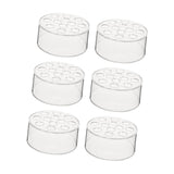 Maxbell 12 Holes Circular Acrylic Vases Decorative Vases for Office Bookshelf Indoor 6 Pieces