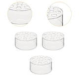 Maxbell 12 Holes Circular Acrylic Vases Decorative Vases for Office Bookshelf Indoor 6 Pieces