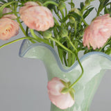 Maxbell Vase Decoration Gift Statue Retro Flower Pot for Indoor Tabletop Living Room Green