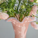 Maxbell Vase Decoration Gift Statue Retro Flower Pot for Indoor Tabletop Living Room Pink
