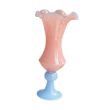 Maxbell Vase Decoration Gift Statue Retro Flower Pot for Indoor Tabletop Living Room Pink