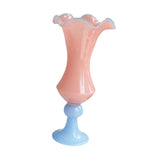 Maxbell Vase Decoration Gift Statue Retro Flower Pot for Indoor Tabletop Living Room Pink