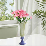 Maxbell Vase Decoration Gift Statue Retro Flower Pot for Indoor Tabletop Living Room Yellow